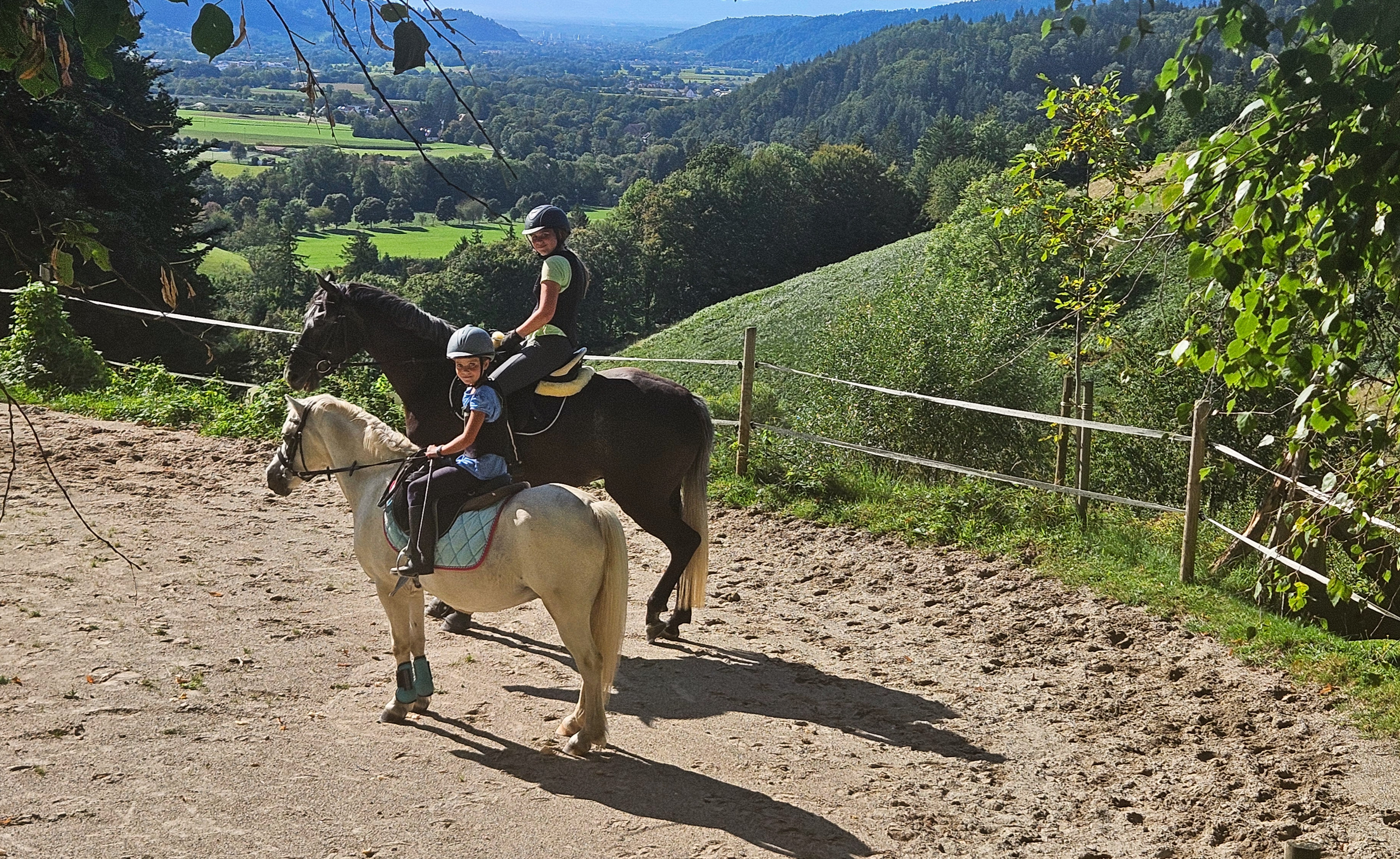 Jimmy und Winnie Reitstunde